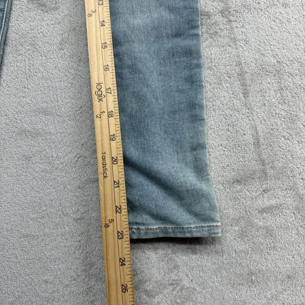 Gap Super Skinny Jeans Girls 8 Light Blue Stretch Mid Rise Washwell Basic School